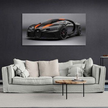 Картина машина Bugatti Chiron Super Sport на полотні 12126 фото