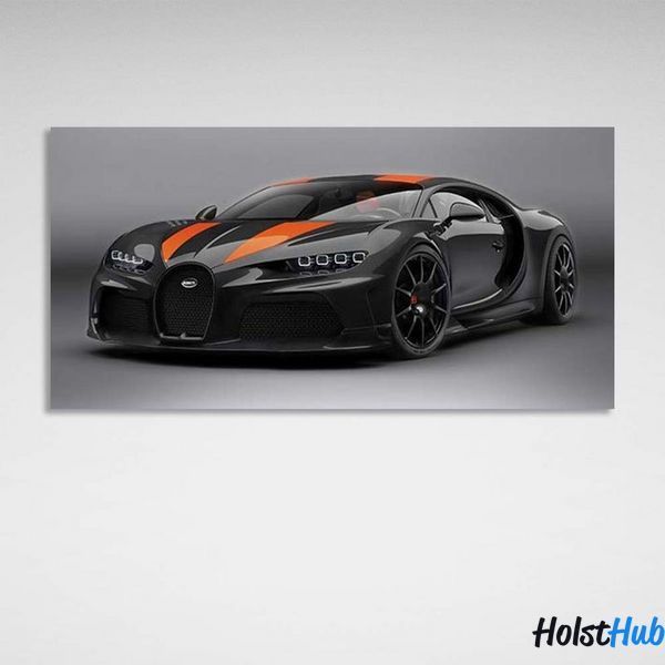 Картина машина Bugatti Chiron Super Sport на полотні 12126 фото