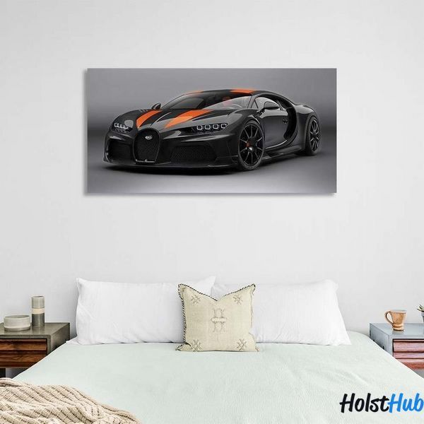 Картина машина Bugatti Chiron Super Sport на полотні 12126 фото
