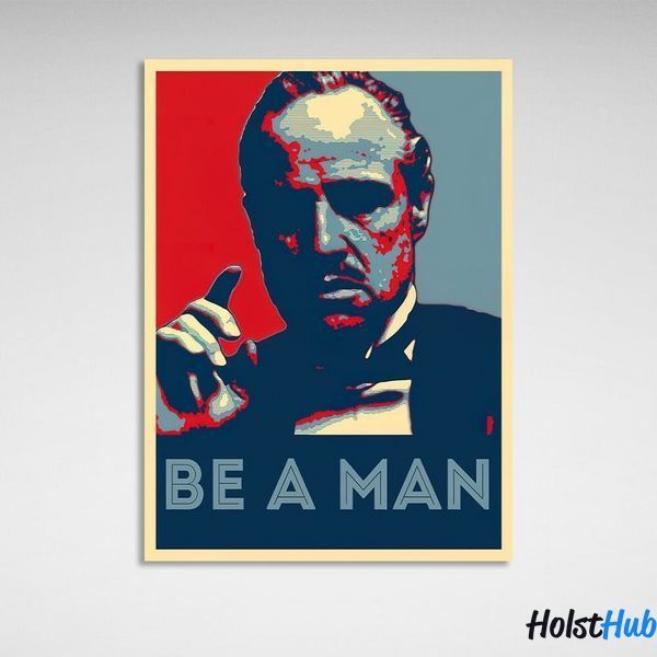 Картина Хрещений батько Godfather Be a man на полотні 10512 фото