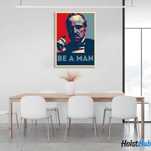 Картина Хрещений батько Godfather Be a man на полотні 10512 фото