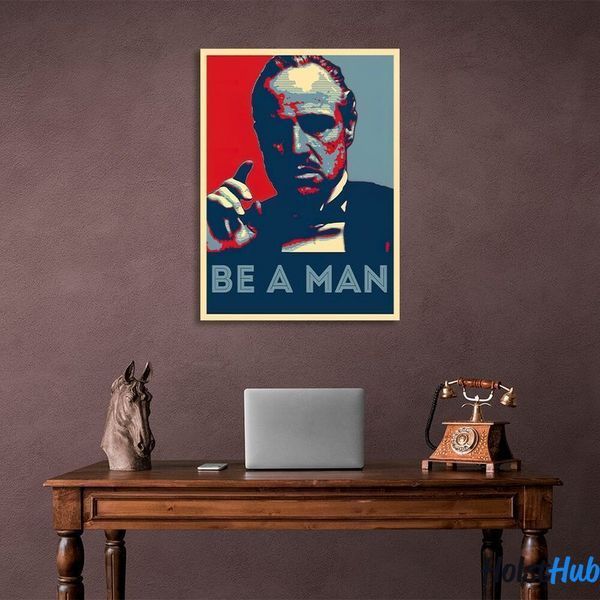 Картина Хрещений батько Godfather Be a man на полотні 10512 фото