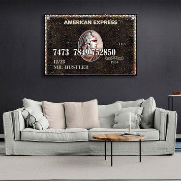 Картина карта American Express на полотні 10326 фото