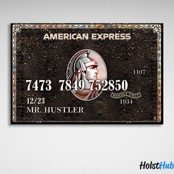 Картина карта American Express на полотні 10326 фото