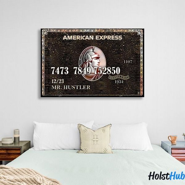 Картина карта American Express на полотні 10326 фото