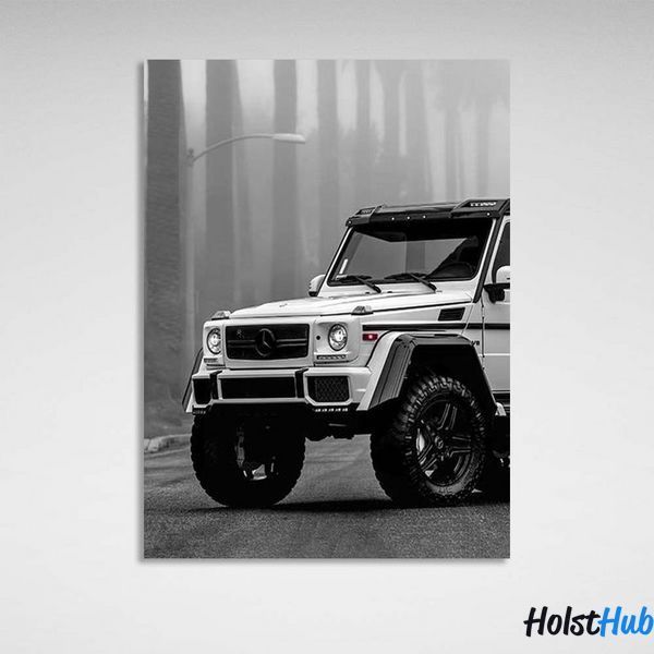 Картина машина Mercedes-Benz G-Klass на холсте 12140 фото
