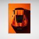 Картина оранжевый Lamborghini на оранжевом фоне верхний ракурс на холсте 11358 фото 2