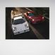 Картина машины Ferrari Testarossa vs Lamborghini Countach на холсте 12127 фото 5
