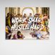 Картина на стіну в офіс для мотивації Філософи Work smart hustle hard на полотні 10182 фото 2