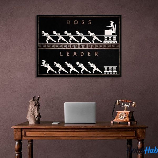 Картина для мотивации Босс и Лидер на холсте ART-0002-st-30x40 фото
