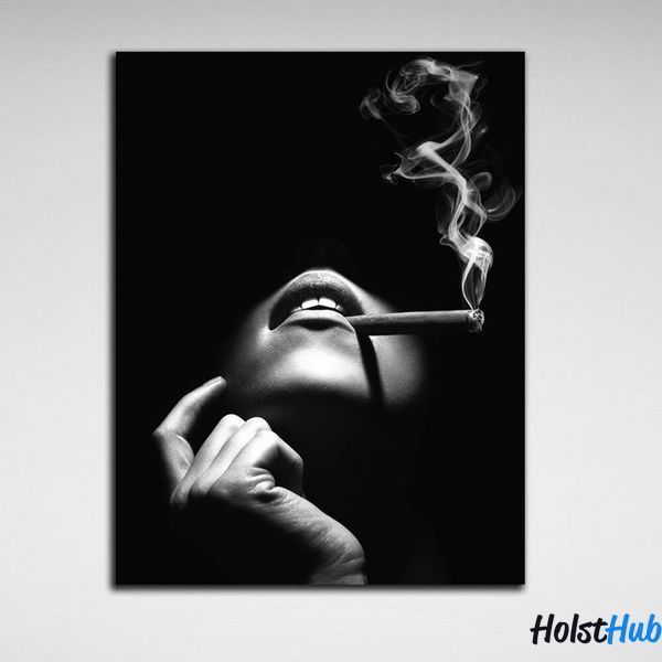 Картина для дому Smoking women на полотні 10095 фото