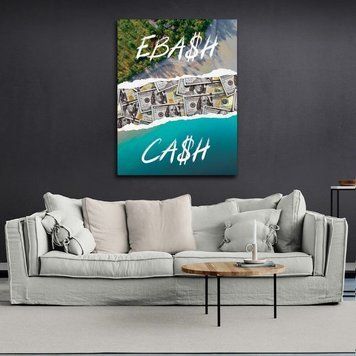 Картина для мотивації Ebash Cash на полотні 10065 фото