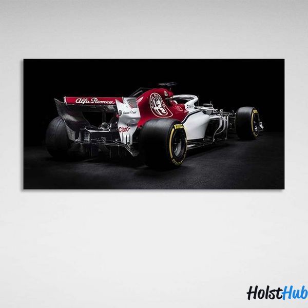 Картина машина Гоночний болід Alfa Romeo на полотні 11528 фото