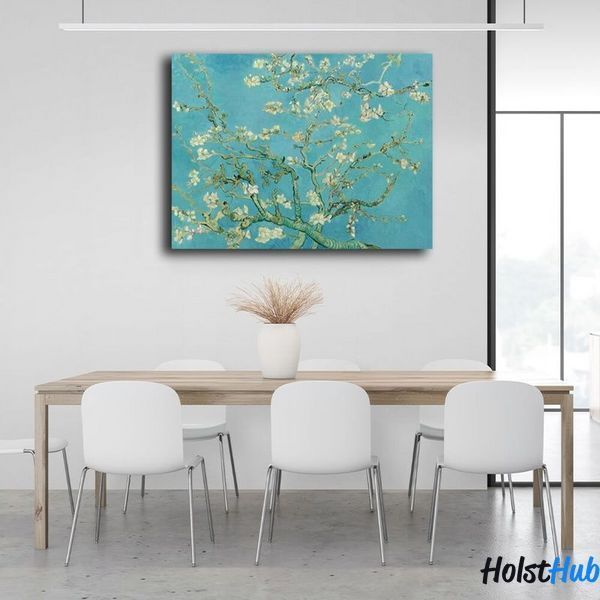 Картина репродукция Цветущие ветки миндаля Винсент ван Гог на холсте 10461 фото